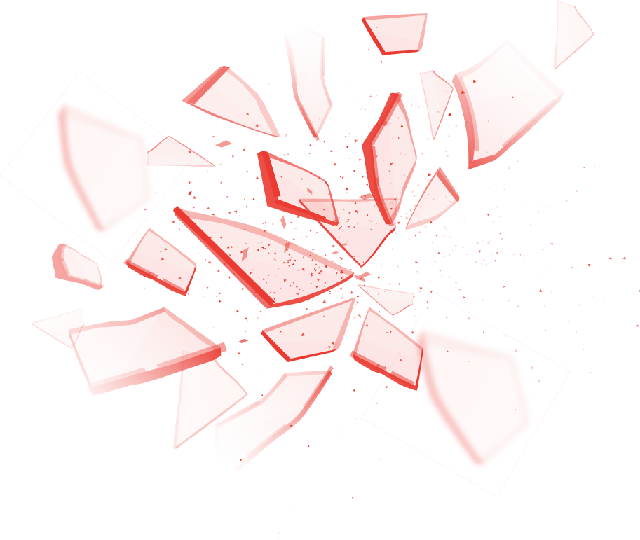 broken glass pieces