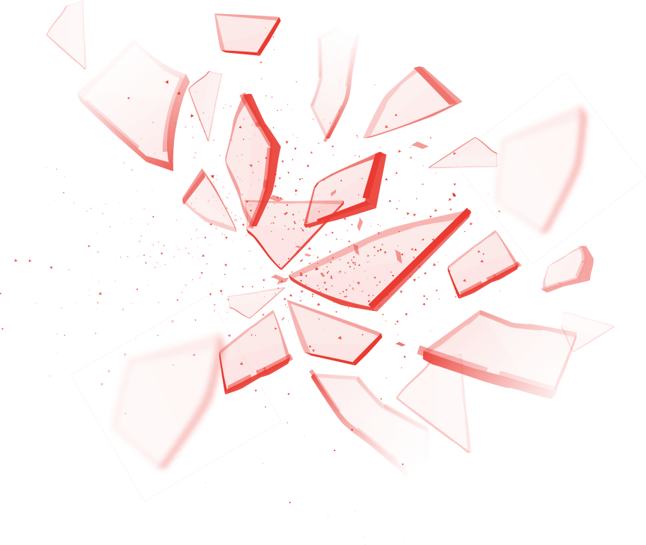 broken glass pieces
